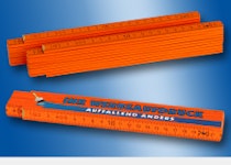 Werbezollstock Holz 2 Meter orange