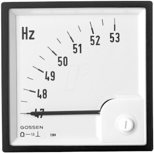 FQB 72-HZ - Drehspul-Messwerk 47-53 Hz, 72x72 mm FQB 72-HZ - Drehspul-Messwerk 47-53 Hz, 72x72 mm