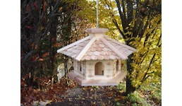 Vogelfutterhaus "Bird braun" mit Lärchenschindeldach - ohne Ständer Vogelfutterhaus "Bird braun" mit Lärchenschindeldach - ohne Ständer