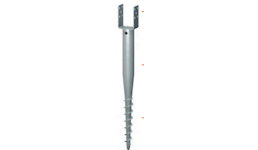 Schraubfundament Typ U-fix 71 - Für Holzbalken, Kantholzbreite: 71 cm Schraubfundament Typ U-fix 71 - Für Holzbalken, Kantholzbreite: 71 cm