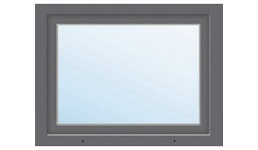 Kunststofffenster 1-flg. ARON Basic weiß/anthrazit 950x750 mm DIN Rechts Kunststofffenster 1-flg. ARON Basic weiß/anthrazit 950x750 mm DIN Rechts
