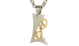 Anhänger "Love" als Schriftzug silber/gold inkl. Ketten nach Wahl 3549 Anhänger "Love" als Schriftzug silber/gold inkl. Ketten nach Wahl 3549