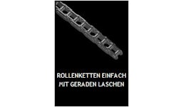Rollenketten einfach mit geraden Laschen Rollenketten einfach mit geraden Laschen
