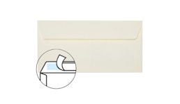 Briefumschläge 11x22 cm mit Haftstreifen - Zartcreme Briefumschläge 11x22 cm mit Haftstreifen - Zartcreme