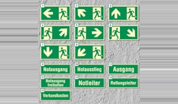 Notausgang Fluchtwegschild Rettungswegschild Rettungszeichen Schild Nachleuchtend ASR A1.3 Notausgang Fluchtwegschild Rettungswegschild Rettungszeichen Schild Nachleuchtend ASR A1.3