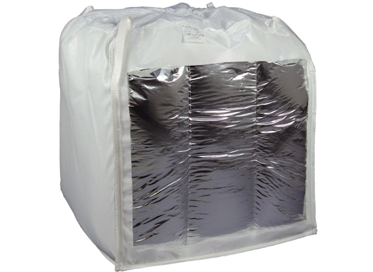Big Bag formstabil mit Aluminium-Verbund-Folie und anderen Folien.
