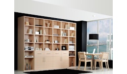 Regalanlage mit Doppelbett Regalanlage mit Doppelbett