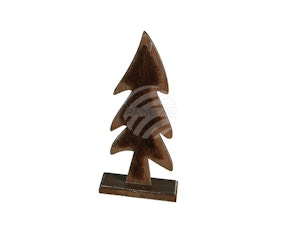 948117 Brauner Holz-Tannenbaum mit Fell, ca. 20 x 8 cm 948117 Brauner Holz-Tannenbaum mit Fell, ca. 20 x 8 cm