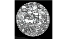 3D-Emblem aus Silber 3D-Emblem aus Silber
