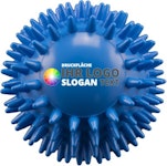 Massageball Igelball blau bedruckbar Massageball Igelball blau bedruckbar