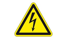 Warnschild "Warnung vor elektrischer Spannung", ASR/ISO Warnschild "Warnung vor elektrischer Spannung", ASR/ISO