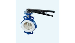 Absperrklappe mit PTFE-Manschette, wahlweise Scheibe PTFE-beschichtet Absperrklappe mit PTFE-Manschette, wahlweise Scheibe PTFE-beschichtet