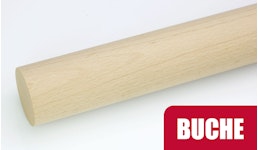 Handlauf aus Holz, rund, Buche ungedämpft Handlauf aus Holz, rund, Buche ungedämpft