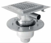 RINNENABLAUF 2-tlg. eckig Ø 50/75/110/160/200 mm vertika RINNENABLAUF 2-tlg. eckig Ø 50/75/110/160/200 mm vertika