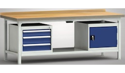 Hydraulikwerkbank Industriewerkbank Profiwerkbank Höhenverstellung durch Handkurbel Hydraulikwerkbank Industriewerkbank Profiwerkbank Höhenverstellung durch Handkurbel