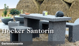 Gartenelemente - Hocker Santorin