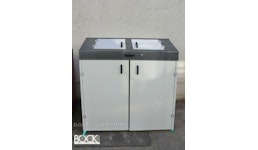 Müllhaus aus Stahl für 1,1 cbm Behälter Müllhaus aus Stahl für 1,1 cbm Behälter