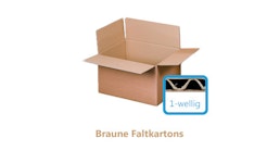 Faltkartons 1-wellig braun Faltkartons 1-wellig braun
