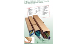 Long Box braun Teleskopverpackung Long Box braun Teleskopverpackung