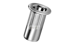 Blindnietmutter Aluminium M3 Flachrundkopf Rundschaft offen rilliert|0,5-3,0mm Blindnietmutter Aluminium M3 Flachrundkopf Rundschaft offen rilliert|0,5-3,0mm