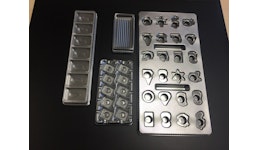 Kunststoff-Einsätze aus PET silber metallisiert Kunststoff-Einsätze aus PET silber metallisiert