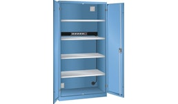 LADESCHRANK FLÜGELTÜREN RAL 5012 BXTXH 1000X580X1950 1X5 FACH SCHUKO LADESCHRANK FLÜGELTÜREN RAL 5012 BXTXH 1000X580X1950 1X5 FACH SCHUKO