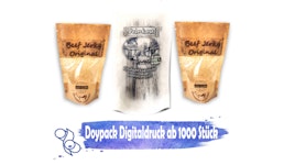 STANDBODENBEUTEL nach Kundenwunsch bedruckt in kleinen Mengen. STANDBODENBEUTEL nach Kundenwunsch bedruckt in kleinen Mengen.