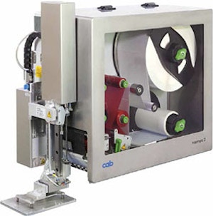 Etikettenspender Etikettiermaschine Hermes C 2-Farb-Druck- und Etikettiersystem ECM-Bergauer Etikettenspender Etikettiermaschine Hermes C 2-Farb-Druck- und Etikettiersystem ECM-Bergauer