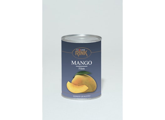 Mangofilets, 425 ml, gezuckert, Sorte "Alphonso"