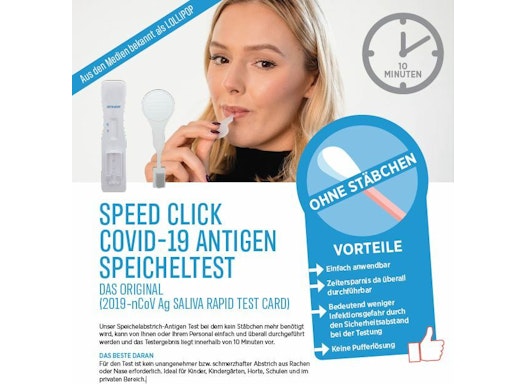 V-Check „Lollipop“ Speed Klick Covid 19 Antigen Speicheltest 