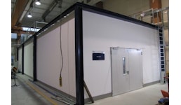 Lackieranlage mit Vorbereitungsraum und Abdunstzone Lackieranlage mit Vorbereitungsraum und Abdunstzone