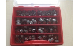 1-Ohr Klemmen Sortiment Einlagering 10,3 - 20,3 mm 100 Teile 1-Ohr Klemmen Sortiment Einlagering 10,3 - 20,3 mm 100 Teile