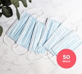 50 medizinische Masken (Nasen-Mundschutz, Typ 2, CE-zertifiziert)