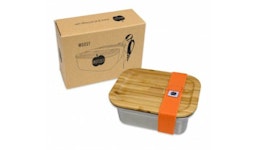 Brotzeit WOODY Lunchbox aus Edelstahl mit Bambusdeckel Brotzeit WOODY Lunchbox aus Edelstahl mit Bambusdeckel