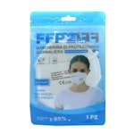 1 Stück FFP2 Atem Schutzmaske Mundschutz CE 2163 Barbeador blaue Verpackung 1 Stück FFP2 Atem Schutzmaske Mundschutz CE 2163 Barbeador blaue Verpackung