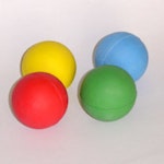 Moosgummiball 63 mm glatt Moosgummiball 63 mm glatt