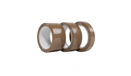 PP-Selbstklebeband / 25mm x 66m / 72 Rollen pro Karton / braun / Naturkautschuk PP-Selbstklebeband / 25mm x 66m / 72 Rollen pro Karton / braun / Naturkautschuk