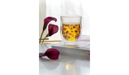 Doppelwandges Glas "Herz" mit Innendekor Doppelwandges Glas "Herz" mit Innendekor