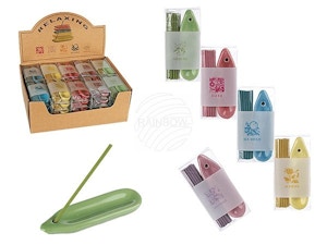 200106 Räucherstäbchen (Vanilla, Rose, Sea Breeze, Jasmine sortiert) mit Keramikha 200106 Räucherstäbchen (Vanilla, Rose, Sea Breeze, Jasmine sortiert) mit Keramikha