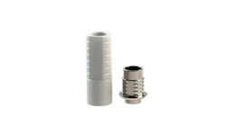 Titan Base für Zirkon Abutment (cad-cam) ohne anti-Rotation, Kunststoffkappe inklusive Abutmentschraube Titan Base für Zirkon Abutment (cad-cam) ohne anti-Rotation, Kunststoffkappe inklusive Abutmentschraube