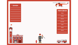 Feuerwehr XXL Feuerwehrmann Schreibtischunterlage DIN A2 Feuerwehr XXL Feuerwehrmann Schreibtischunterlage DIN A2
