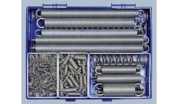 Federsortimente aus 1.4310 Edelstahl rostfrei Zug- und Druckfedern Federsortimente aus 1.4310 Edelstahl rostfrei Zug- und Druckfedern