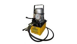 Doppeltwirkende Hydraulikpumpe mit manuellem Ventil (700 Bar, 8 Liter) Doppeltwirkende Hydraulikpumpe mit manuellem Ventil (700 Bar, 8 Liter)