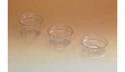 Achteckbecher mit Siegelrand aus PVC - Ø 95mm Achteckbecher mit Siegelrand aus PVC - Ø 95mm