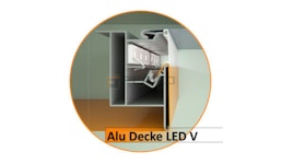 Alu Decke LED V Alu Decke LED V