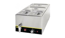 Bain-Marie mit Ablasshahn und GN-Behältern Bain-Marie mit Ablasshahn und GN-Behältern