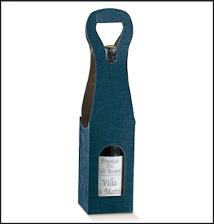 Weinverpackung für 1 Flasche mit Tragegriff - BAG NEW 1 BOTT. (90x90x410 mm) Weinverpackung für 1 Flasche mit Tragegriff - BAG NEW 1 BOTT. (90x90x410 mm)