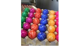 Bunte Eier, gerollt Bunte Eier, gerollt