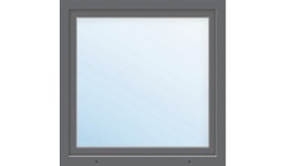 Kunststofffenster 1-flg. ARON Basic weiß/anthrazit 950x1000 mm DIN Links Kunststofffenster 1-flg. ARON Basic weiß/anthrazit 950x1000 mm DIN Links