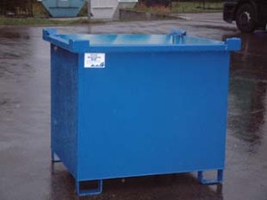 Wertstoffcontainer mit Staplertaschen, stapelbar Wertstoffcontainer mit Staplertaschen, stapelbar